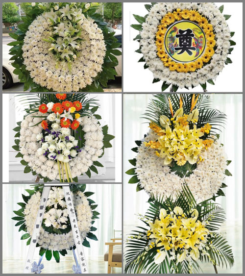 四川成都邛崃市临邛镇文笔山村花圈速递